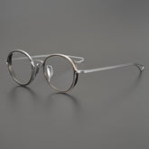 Gene Retro Round Titanium Ultra-Light Glasses Frame Round Frames Southood Bronze-Silver